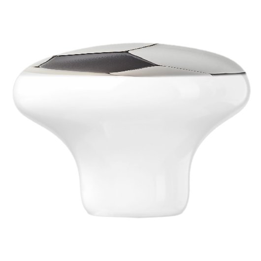 Voetbal sport fan speler keramische knop (Zijkant)