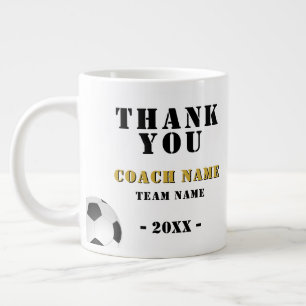 Voetbal Sport Foto Bedankt Coach Grote Koffiekop