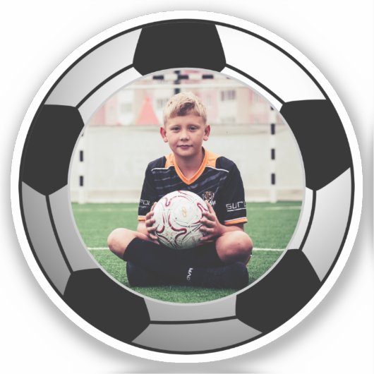 Voetbal Sport Foto Sticker (Voorkant)