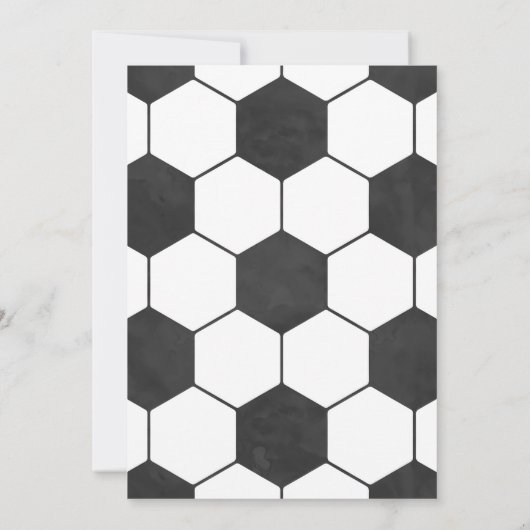 Voetbal Sport Game Verjaardag Party Uitnodiging (Achterkant)