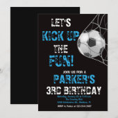 Voetbal Sport Game Verjaardagsfeest Kaart (Voorkant / Achterkant)