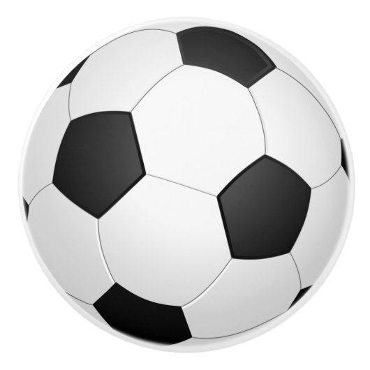 Voetbal Sport Keramische Knop (Voorkant)