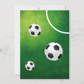 Voetbal Sport Kinderen Verjaardag Kaart (Achterkant)