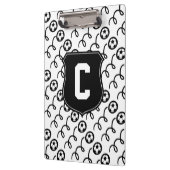 Voetbal sport klembord | Personaliseer monogram (Links)