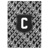 Voetbal sport klembord | Personaliseer monogram (Achterkant)