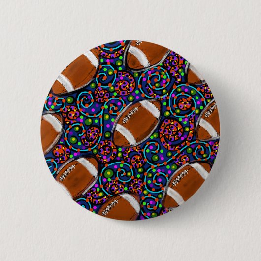 Voetbal Sport Kunst Ronde Button 5,7 Cm (Voorkant)