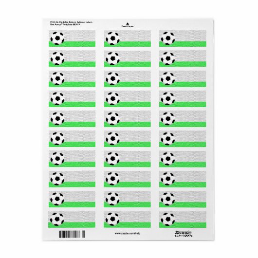 Voetbal Sport Label (Full Sheet)