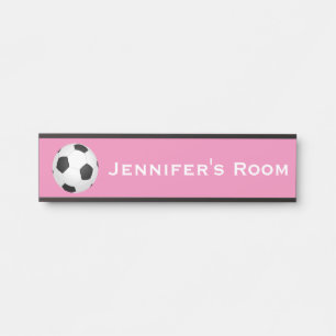 Voetbal Sport Meisjes Kamer Deur Naambord Deurbordje