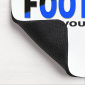 VOETBAL SPORT Minimaal Zwart Grappig Muismat (Hoek)