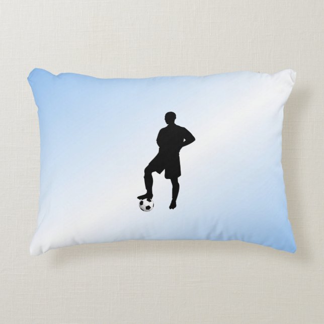 Voetbal Sport Ontwerp Accent Kussen (Voorkant)