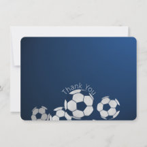 Voetbal Sport Plat Dankkaart