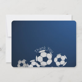 Voetbal Sport Plat Dankkaart Kaart