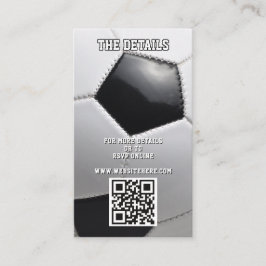 Voetbal Sport QR Code Details Informatiekaartje