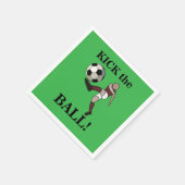 Voetbal Sport Speler Coach Verjaardagsfeest Servet (Hoek)