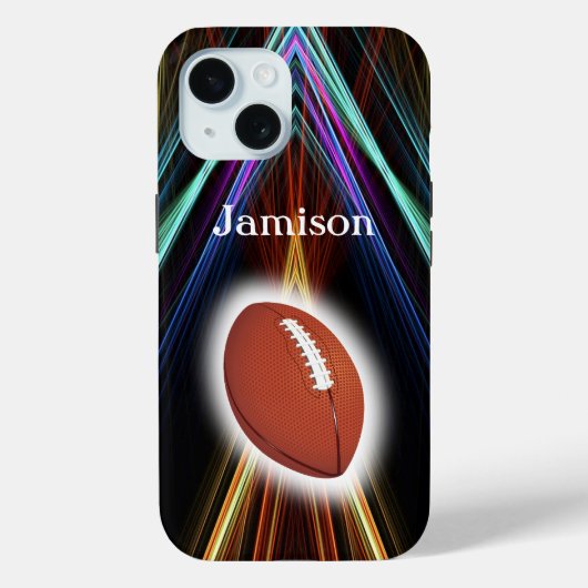 Voetbal Sport speler en bal Personaliseer Case-Mate iPhone Case (Achterkant)
