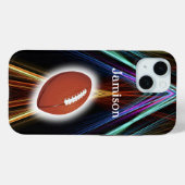 Voetbal Sport speler en bal Personaliseer Case-Mate iPhone Case (Achterkant (horizontaal))