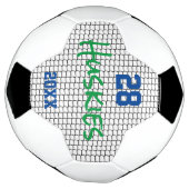 Voetbal Sport Speler Nummer Naam Jaar Net Fun (Gedraaid)