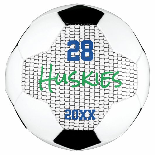 Voetbal Sport Speler Nummer Naam Jaar Net Fun (Voorkant)