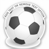 Voetbal Sport Sticker (Voorkant)