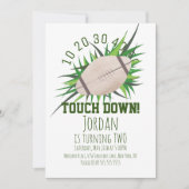 Voetbal Sport TouchDown Tailgating Gras Feest Kaart (Voorkant)