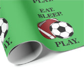 Voetbal Sport Verjaardag Cadeaupapier (Rol Hoek)