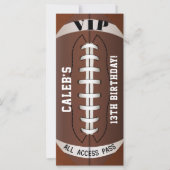 Voetbal Sport Verjaardagsfeest VIP Pas Ticket (Voorkant)