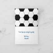 Voetbal Sport Verjaardagsfeestje Bedankt Kaart (Binnen)