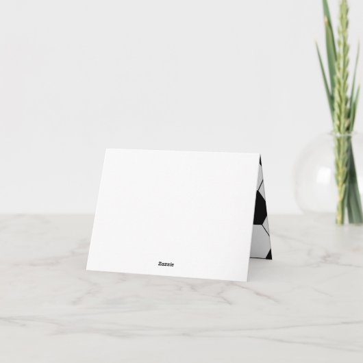 Voetbal Sport Verjaardagsfeestje Bedankt Kaart (Achterkant)