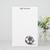voetbal sportartikelen briefpapier (Staand voorkant)