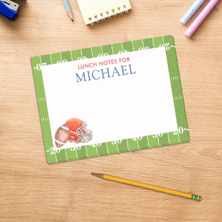 Voetbal Sportballen Kinderen Aangepaste Lunchbox Post-it® Notes
