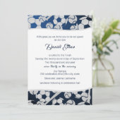 Voetbal-sportbar Mitzvah Kaart (Staand voorkant)