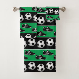 Voetbal-sportbeoefening met speelgoedhanddoekjes bad handdoek