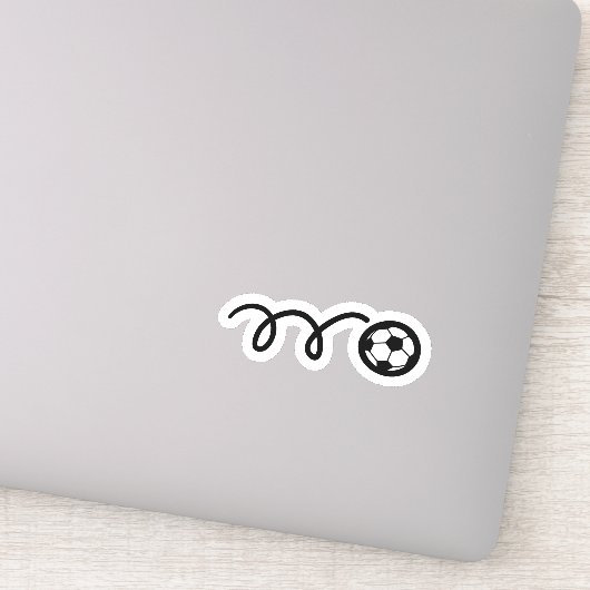 Voetbal sporten vinyl sticker (Detail)