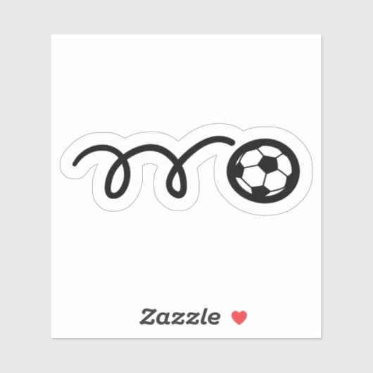 Voetbal sporten vinyl sticker (Vel)