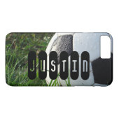 Voetbal Sportgroen gras Case-Mate iPhone Case (Achterkant (Horizontaal))