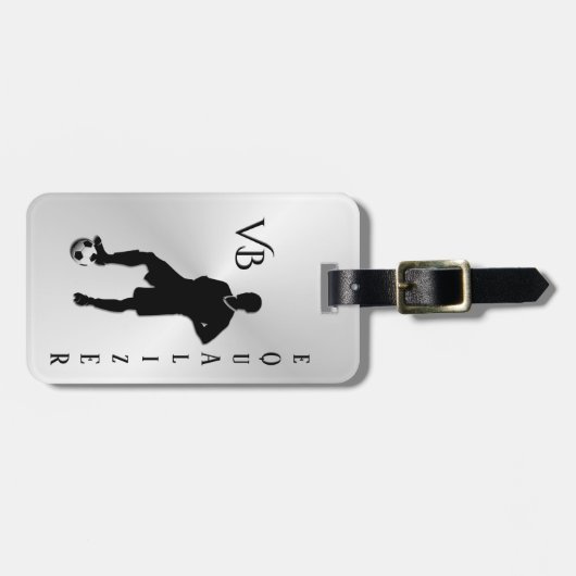 Voetbal / Sportontwerp Bagagelabel (Voorkant horizontaal)