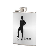 Voetbal/Sportontwerp persoonlijk Heupfles (Links)