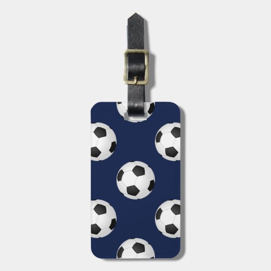 Voetbal Sportpatroon Bagagelabel (Voorkant verticaal)