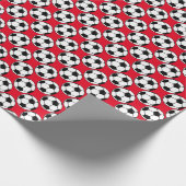 Voetbal Sportpatroon Cadeaupapier (Hoek)