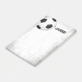voetbal Sports Post It Note Distressed Style (Schuin)