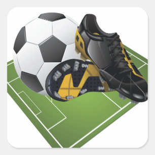 Voetbal Square Sticker