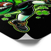 Voetbal St. Patrick's Day Ierse Voetbal Poster (Hoek)