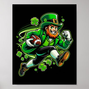 Voetbal St. Patrick's Day Ierse Voetbal Poster