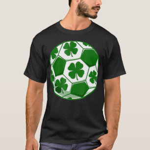 Voetbal St Patricks Day Shamrock T-shirt