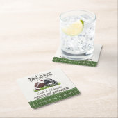 Voetbal staarthek & vier touchdown koppels kartonnen onderzetters (Insitu)