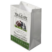 Voetbal staarthek & vieringen cadeautje voor koppe medium cadeauzakje (Voorkant Gekanteld)