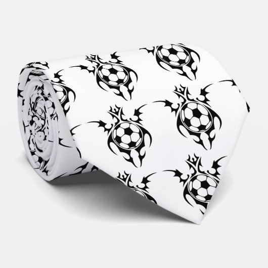 voetbal, stam. stropdas (Opgerold)