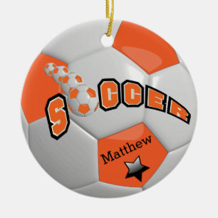 Voetbal Star Player personaliseren   SINAASAPPEL Keramisch Ornament