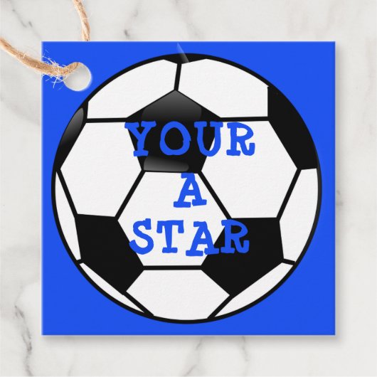 Voetbal Star SportsBedankt Bedankjes Labels (Voorkant)