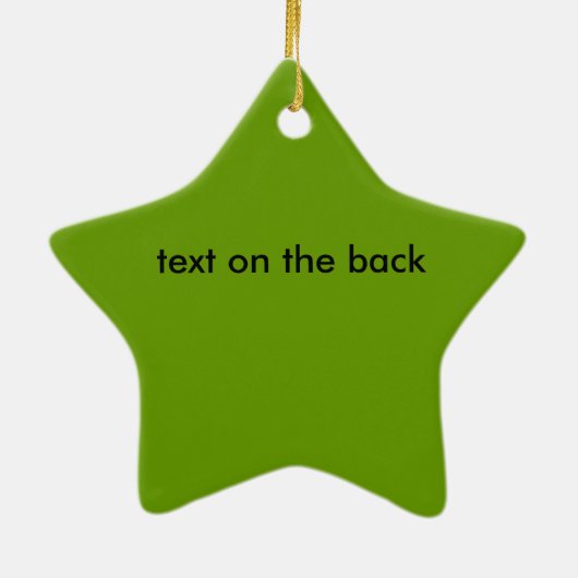 voetbal ster 2010 keramisch ornament (Achterkant)